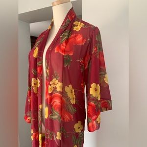 Romeo + Juliet Couture Long Fringed Kimono